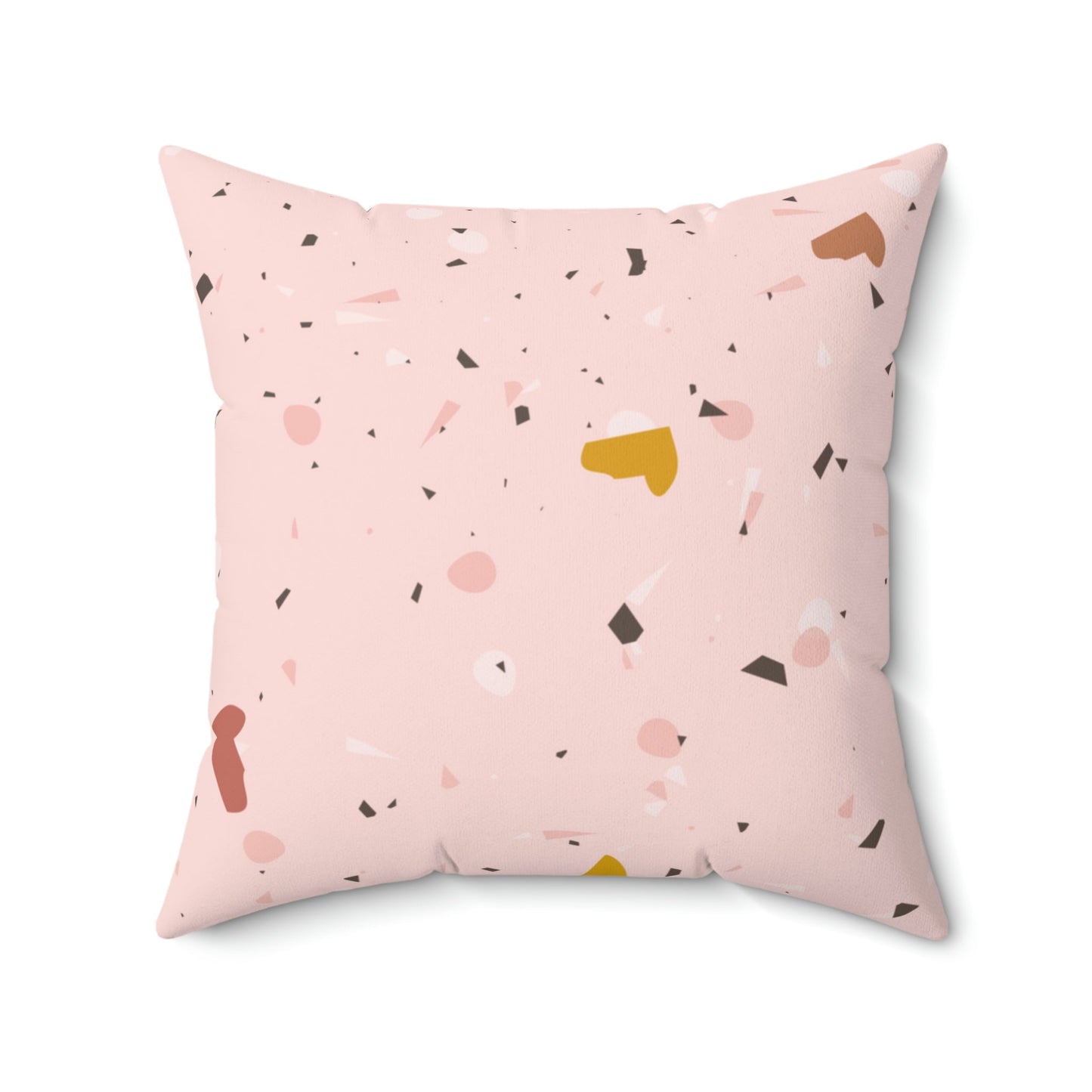 Soft Pink Terrazzo Square Pillow Home Decor Pink Sweetheart