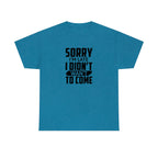 Sorry I'm Late Cotton Tee T-Shirt Pink Sweetheart