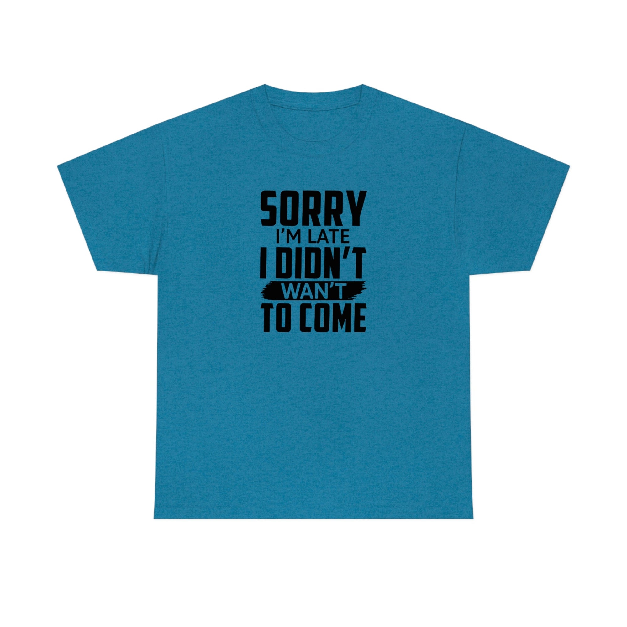 Sorry I'm Late Cotton Tee T-Shirt Pink Sweetheart