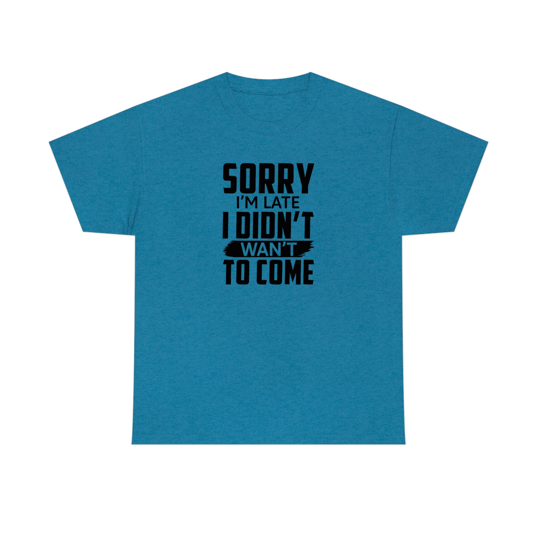Sorry I'm Late Cotton Tee T-Shirt Pink Sweetheart