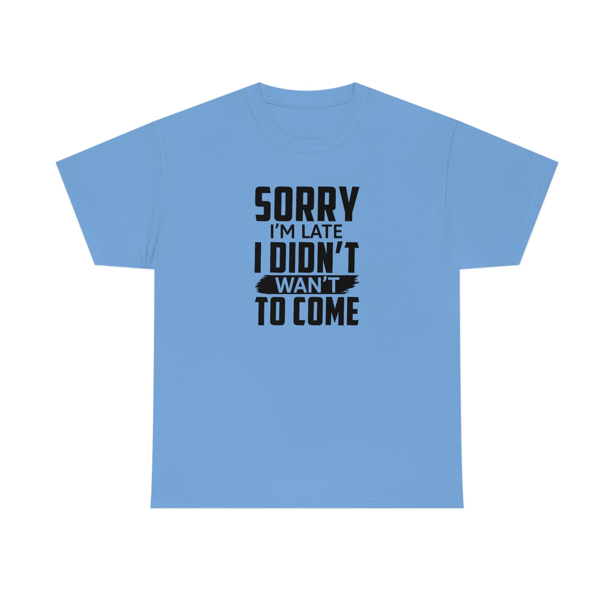 Sorry I'm Late Cotton Tee T-Shirt Pink Sweetheart