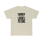 Sorry I'm Late Cotton Tee T-Shirt Pink Sweetheart