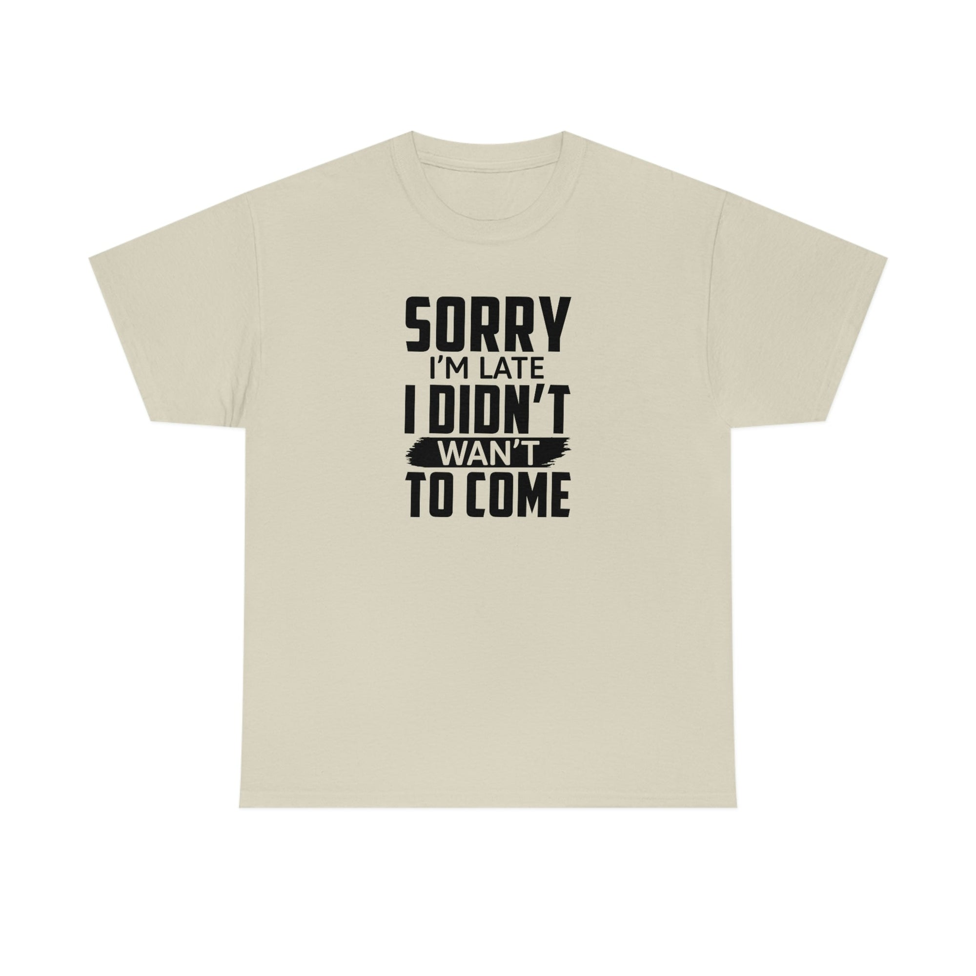 Sorry I'm Late Cotton Tee T-Shirt Pink Sweetheart