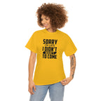 Sorry I'm Late Cotton Tee T-Shirt Pink Sweetheart