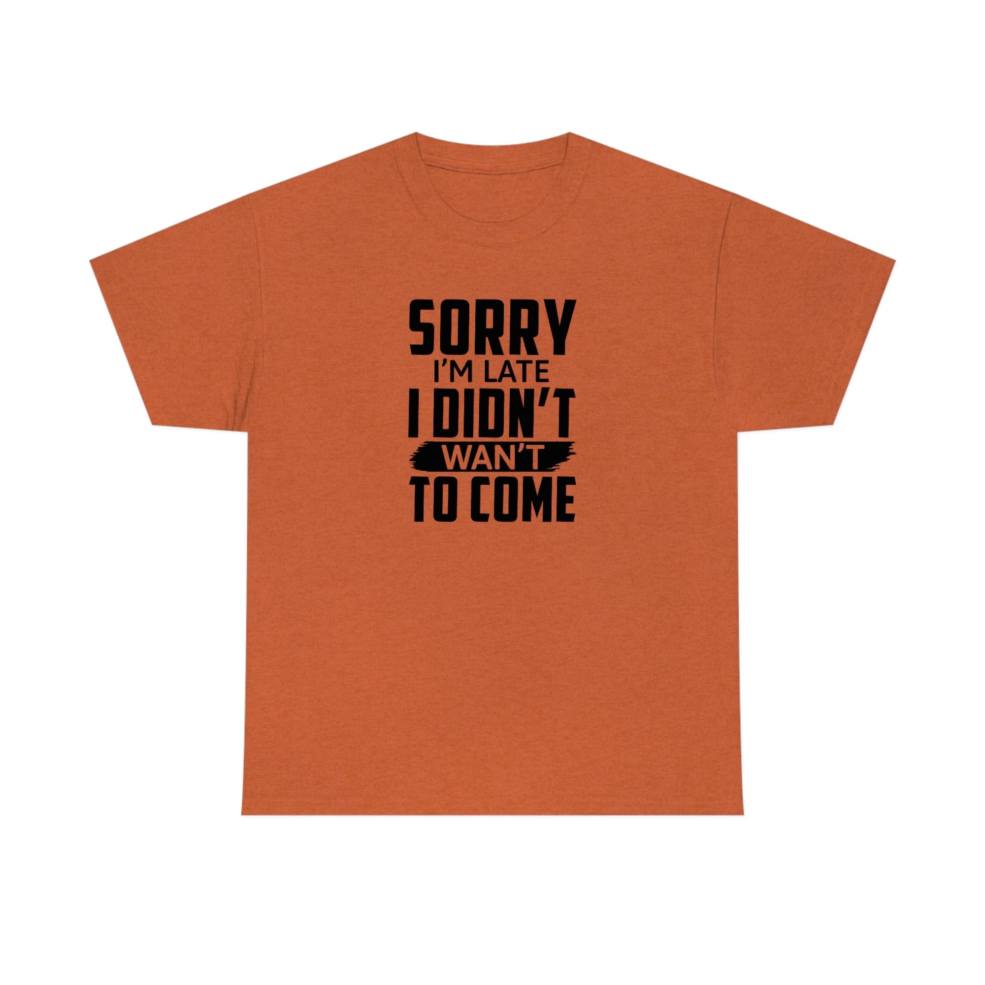 Sorry I'm Late Cotton Tee T-Shirt Pink Sweetheart