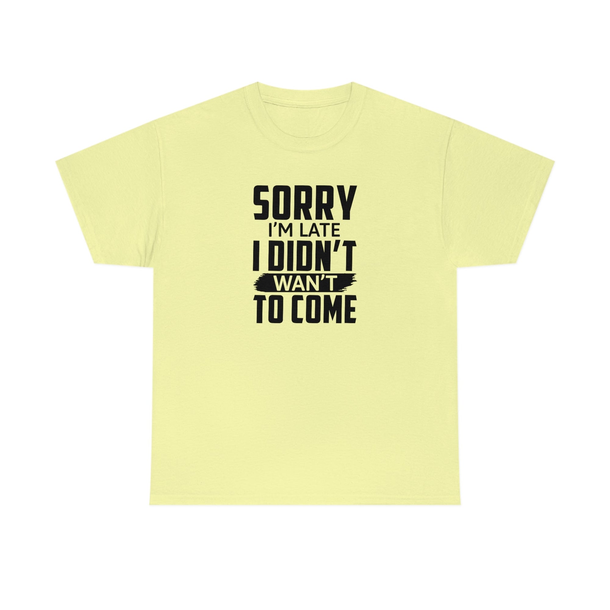 Sorry I'm Late Cotton Tee T-Shirt Pink Sweetheart