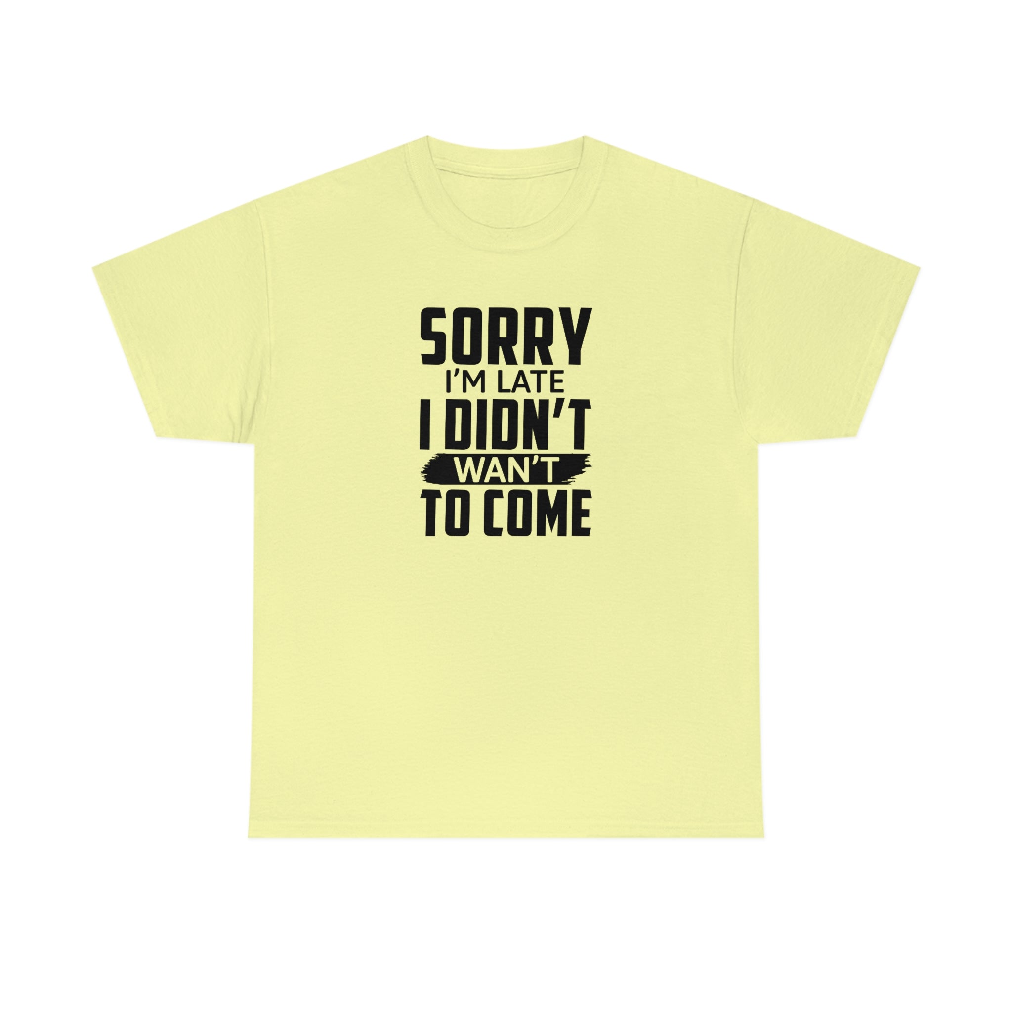 Sorry I'm Late Cotton Tee T-Shirt Pink Sweetheart