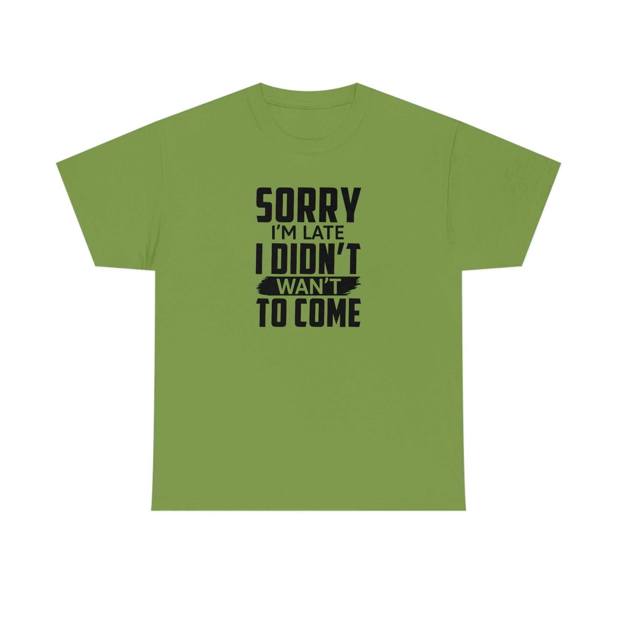 Sorry I'm Late Cotton Tee T-Shirt Pink Sweetheart