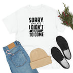 Sorry I'm Late Cotton Tee T-Shirt Pink Sweetheart