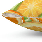 Sour Citrus Square Pillow Home Decor Pink Sweetheart