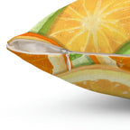 Sour Citrus Square Pillow Home Decor Pink Sweetheart