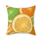 Sour Citrus Square Pillow Home Decor Pink Sweetheart