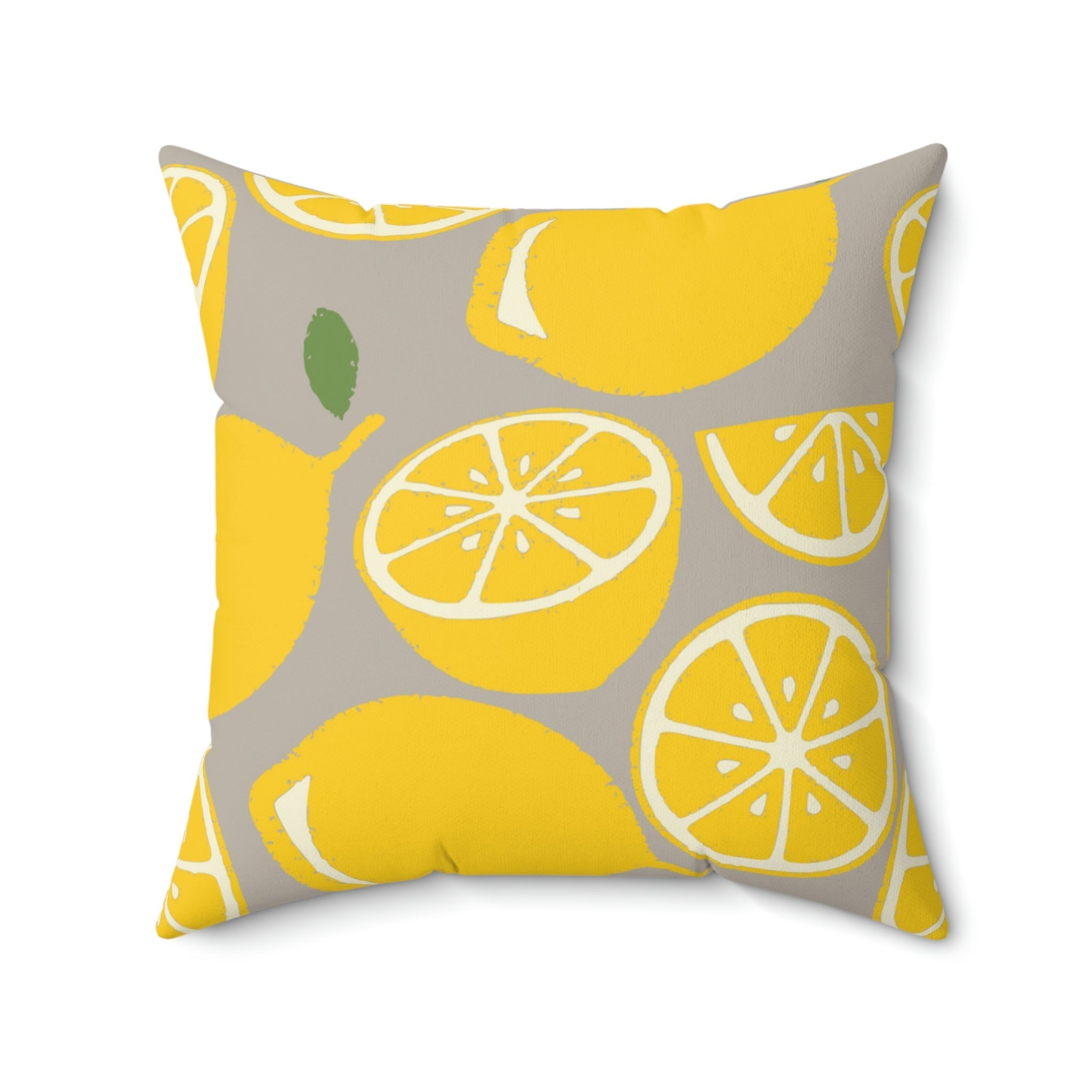 Sour Lemon Drop Square Pillow Home Decor Pink Sweetheart