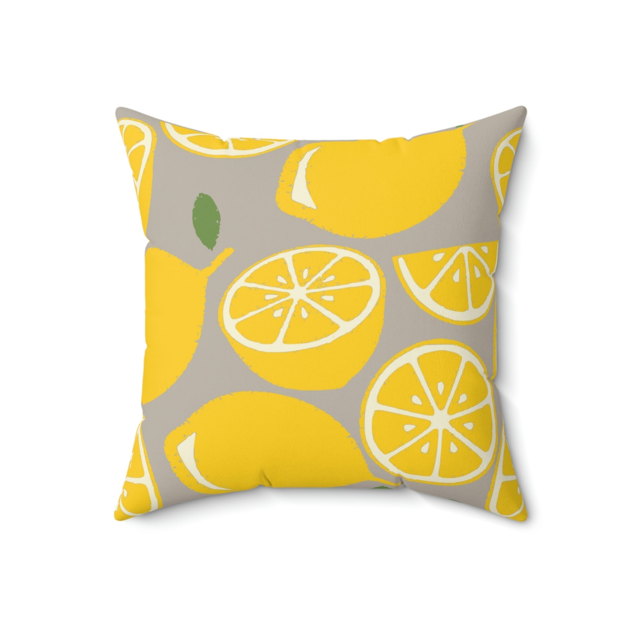 Sour Lemon Drop Square Pillow Home Decor Pink Sweetheart