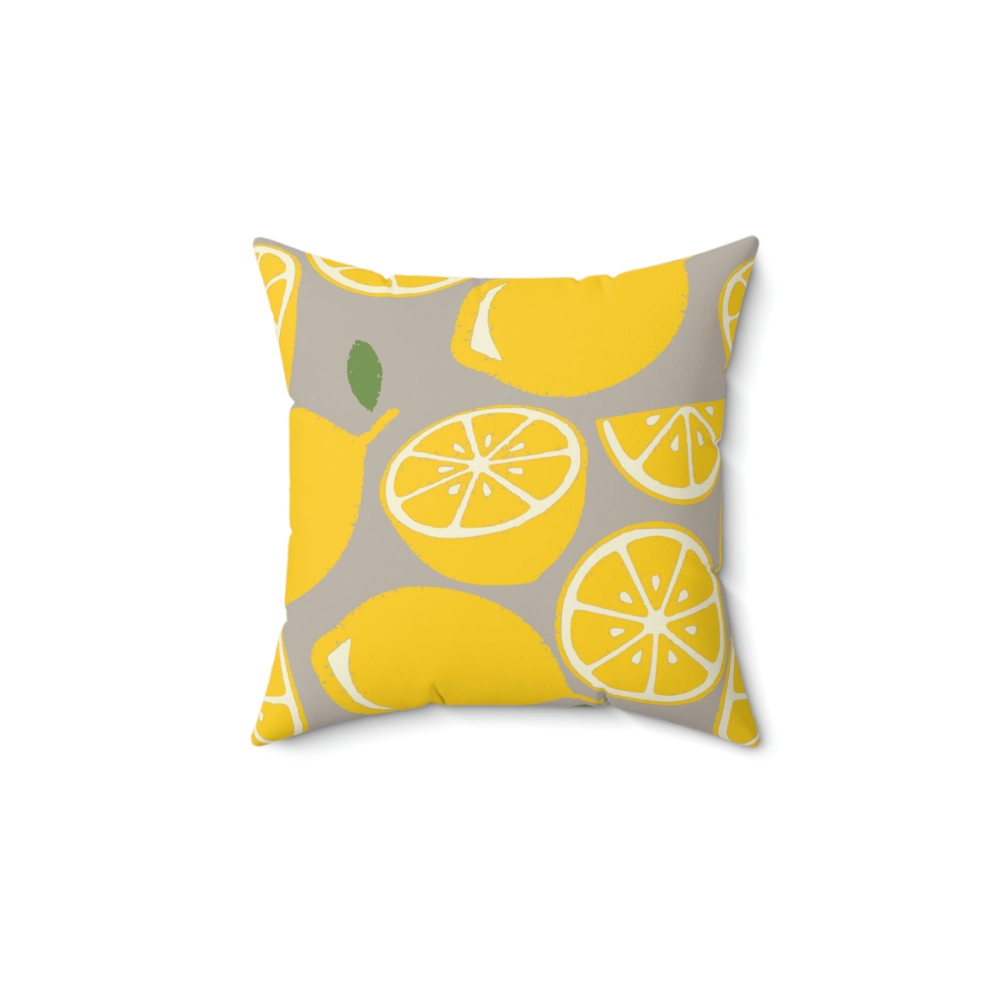 Sour Lemon Drop Square Pillow Home Decor Pink Sweetheart