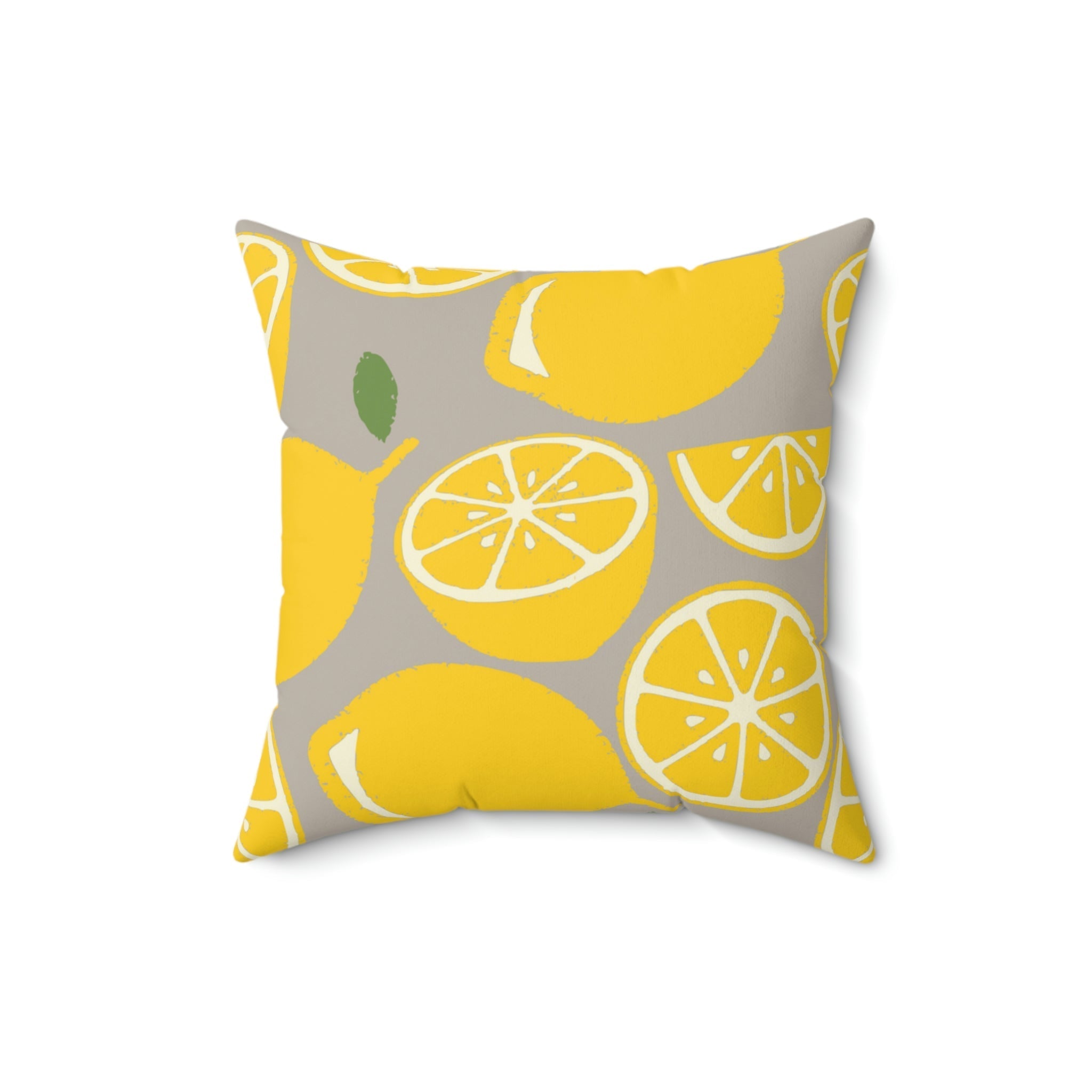 Sour Lemon Drop Square Pillow Home Decor Pink Sweetheart