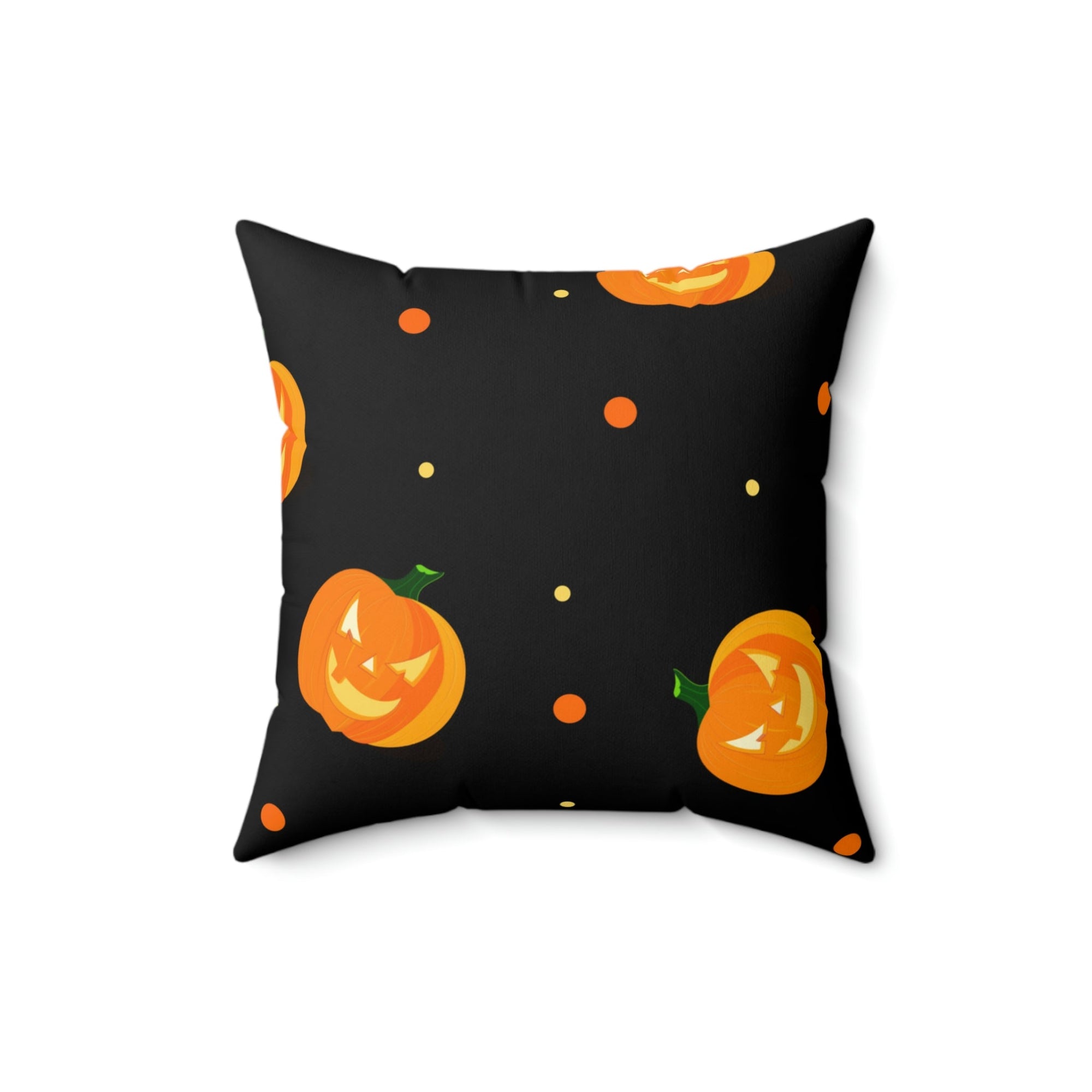 Spooky Pumpkins After Dark Square Pillow Home Decor Pink Sweetheart