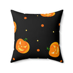 Spooky Pumpkins After Dark Square Pillow Home Decor Pink Sweetheart
