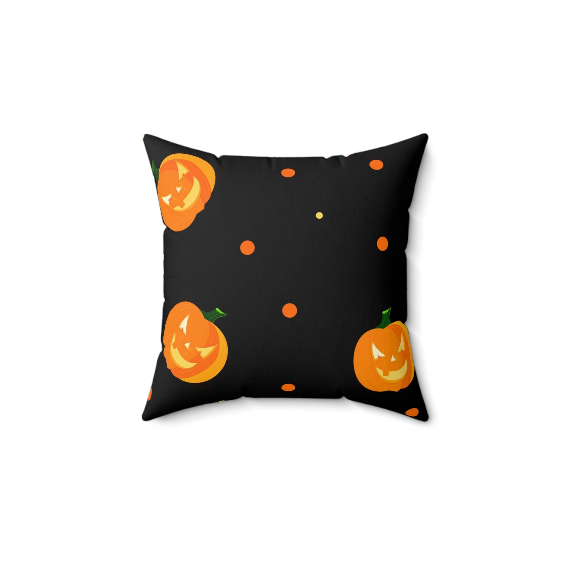 Spooky Pumpkins After Dark Square Pillow Home Decor Pink Sweetheart