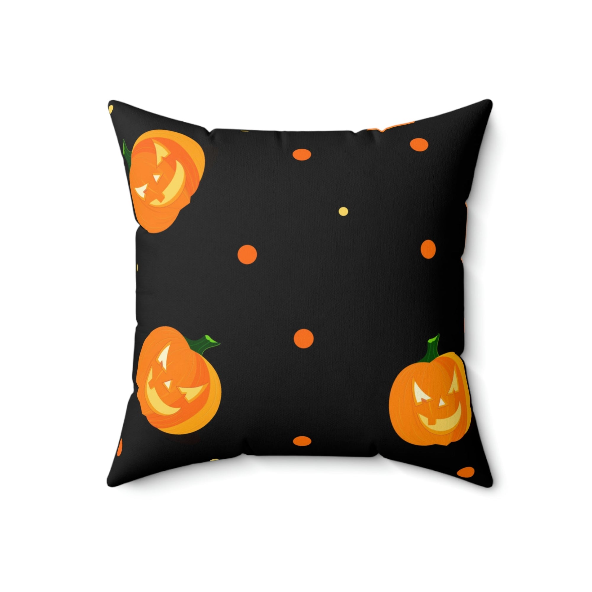 Spooky Pumpkins After Dark Square Pillow Home Decor Pink Sweetheart
