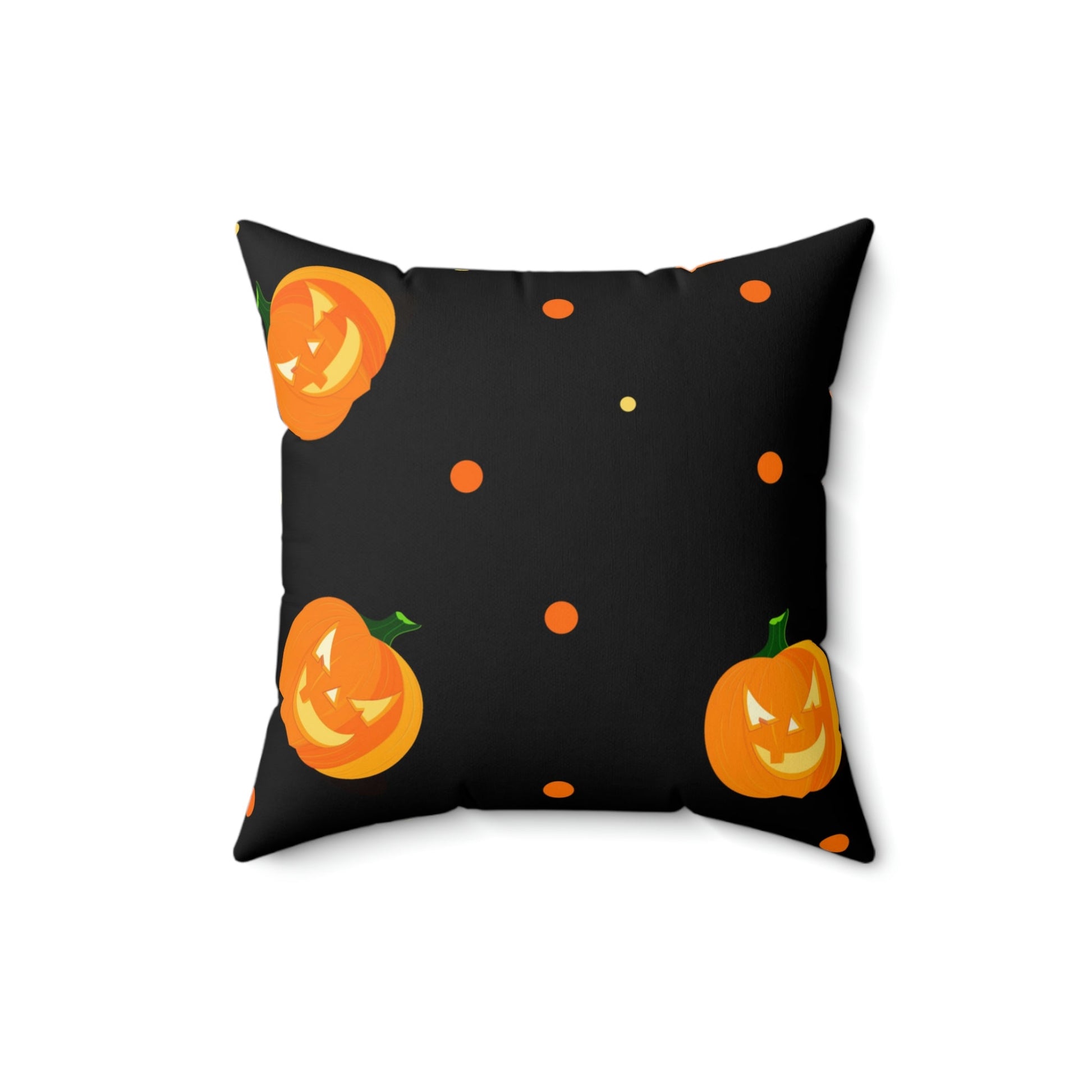 Spooky Pumpkins After Dark Square Pillow Home Decor Pink Sweetheart