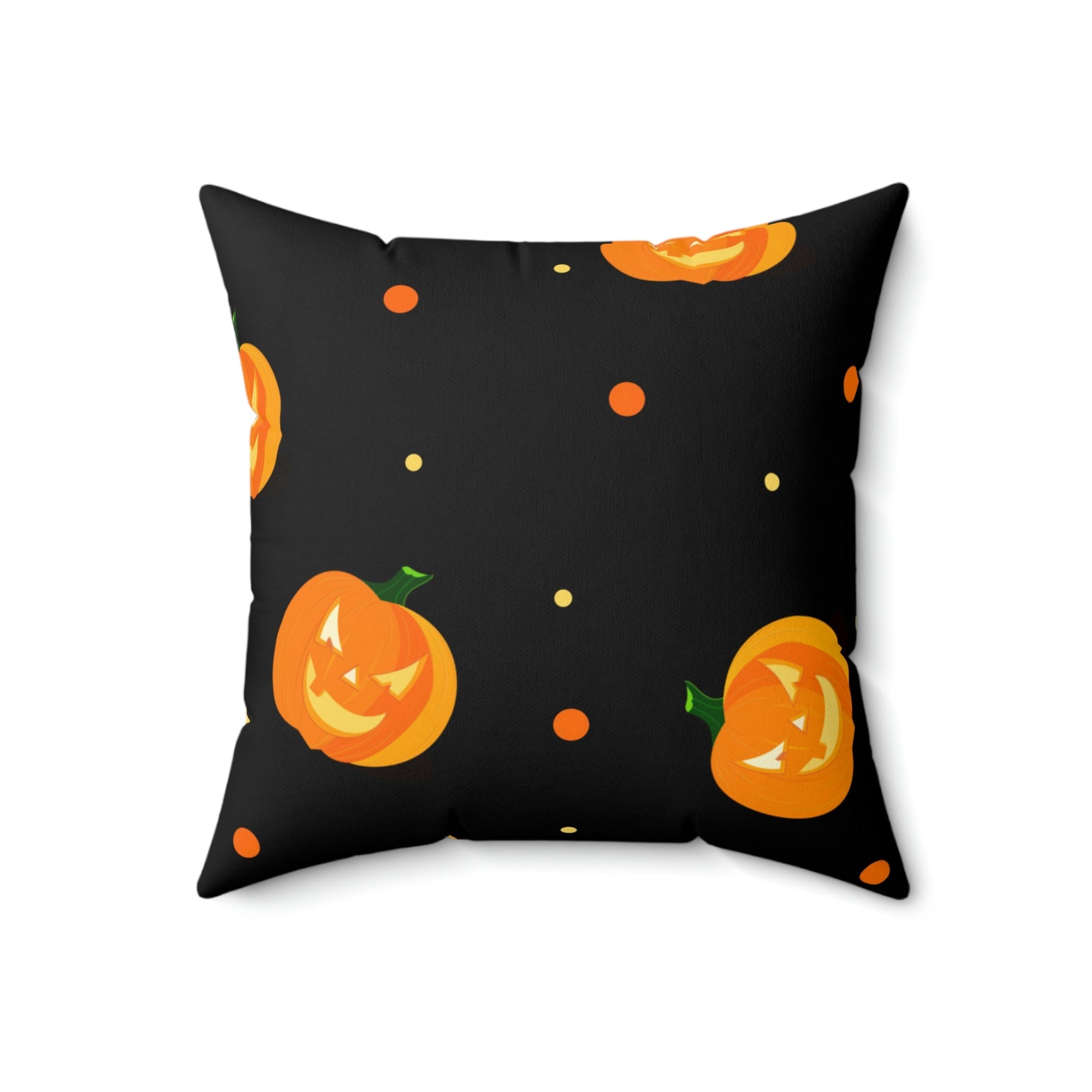 Spooky Pumpkins After Dark Square Pillow Home Decor Pink Sweetheart