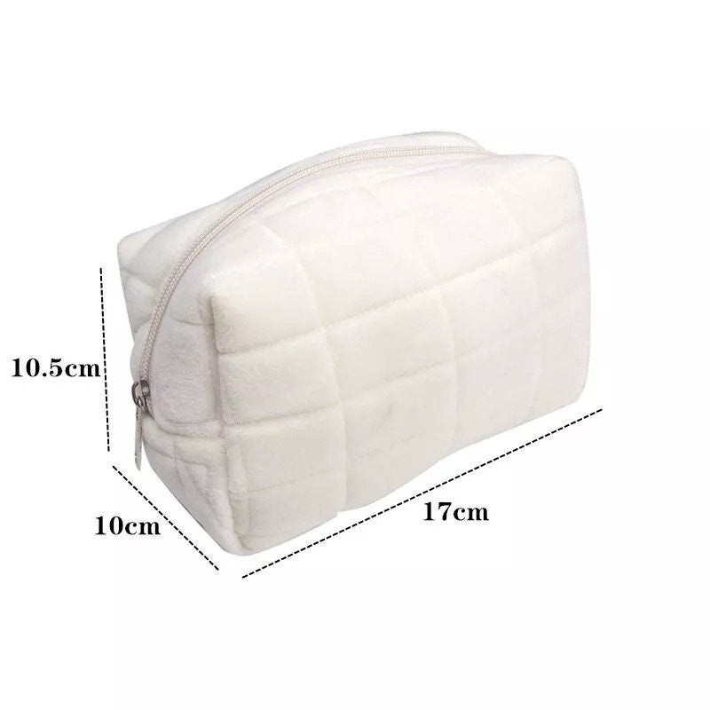 Pillow Puffer Make up Bag Quilted Make up Bag Zipper 