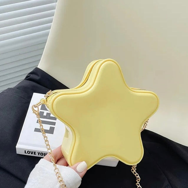 Star Crossbody Mini Jelly Purse  Pink Sweetheart