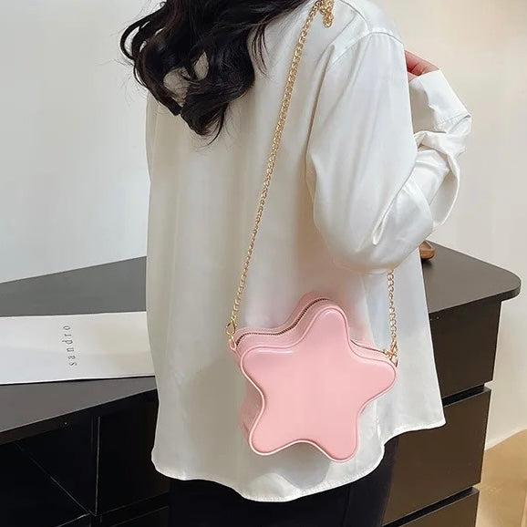 Star Crossbody Mini Jelly Purse  Pink Sweetheart