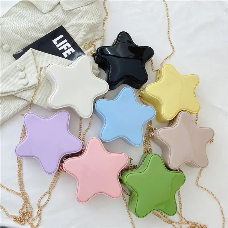 Star Crossbody Mini Jelly Purse  Pink Sweetheart