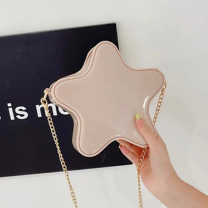Star Crossbody Mini Jelly Purse  Pink Sweetheart