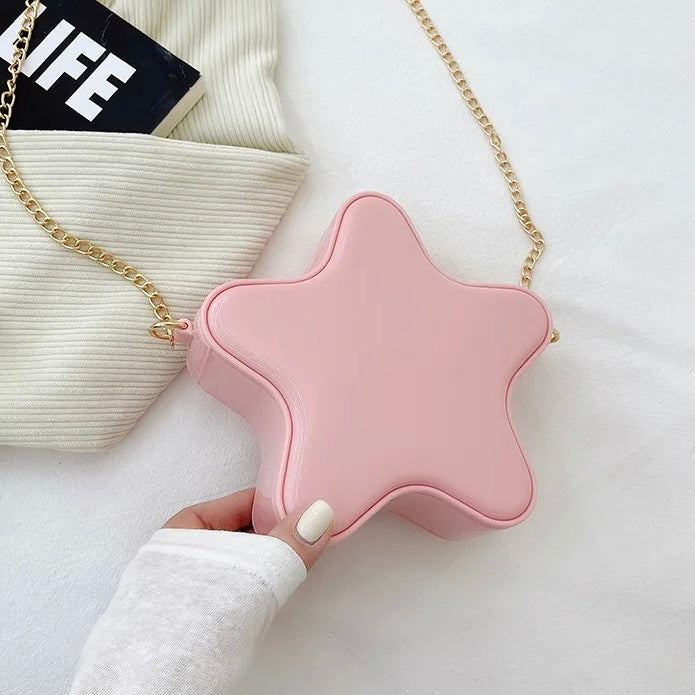 Star Crossbody Mini Jelly Purse  Pink Sweetheart