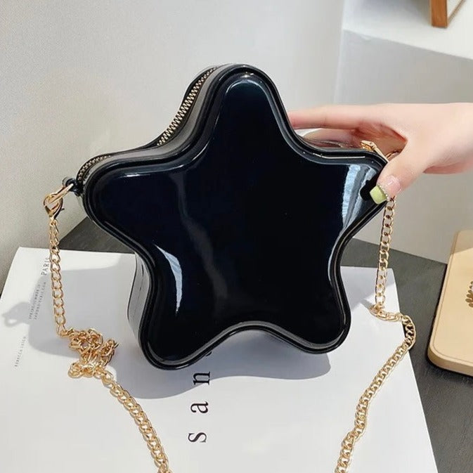 Star Crossbody Mini Jelly Purse  Pink Sweetheart
