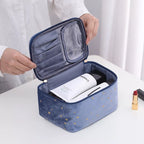 Starry Night Velvet Cosmetic Makeup Bag Cosmetic & Toiletry Bags Pink Sweetheart