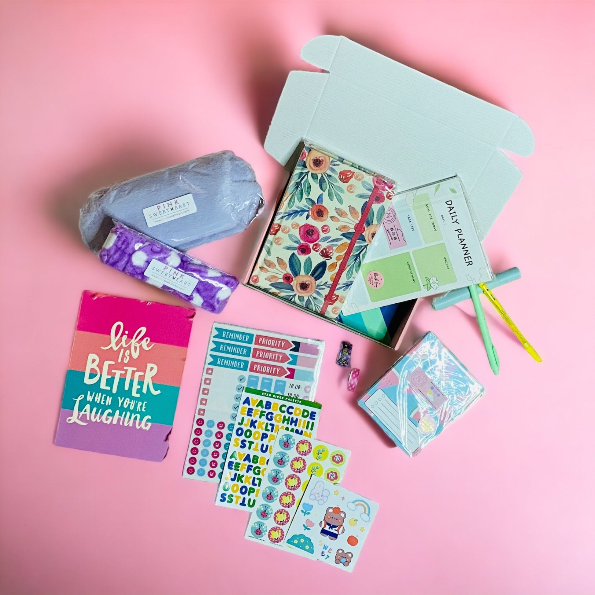 Stationery Surprise Goodies Gift Box Notebooks & Notepads Pink Sweetheart