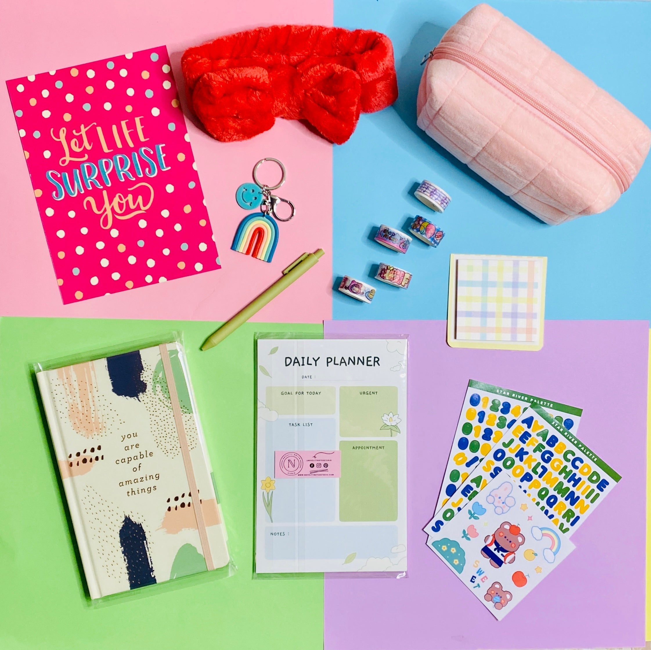 Stationery Surprise Goodies Gift Box Notebooks & Notepads Pink Sweetheart