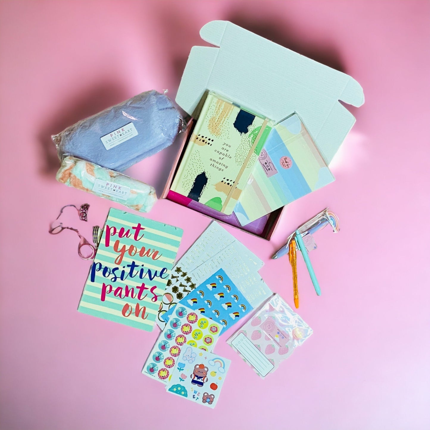Stationery Surprise Goodies Gift Box Notebooks & Notepads Pink Sweetheart