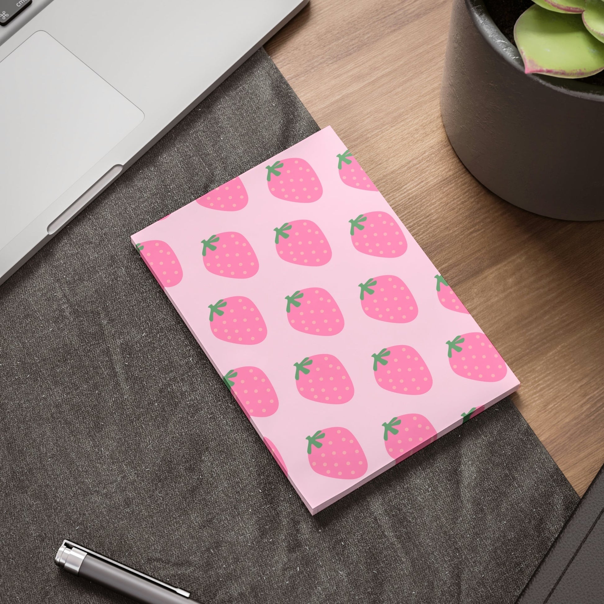 Strawberries Post-it® Note Pad Paper products Pink Sweetheart