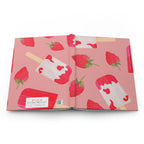 Strawberry Popsicle Hardcover Matte Journal Paper products Pink Sweetheart