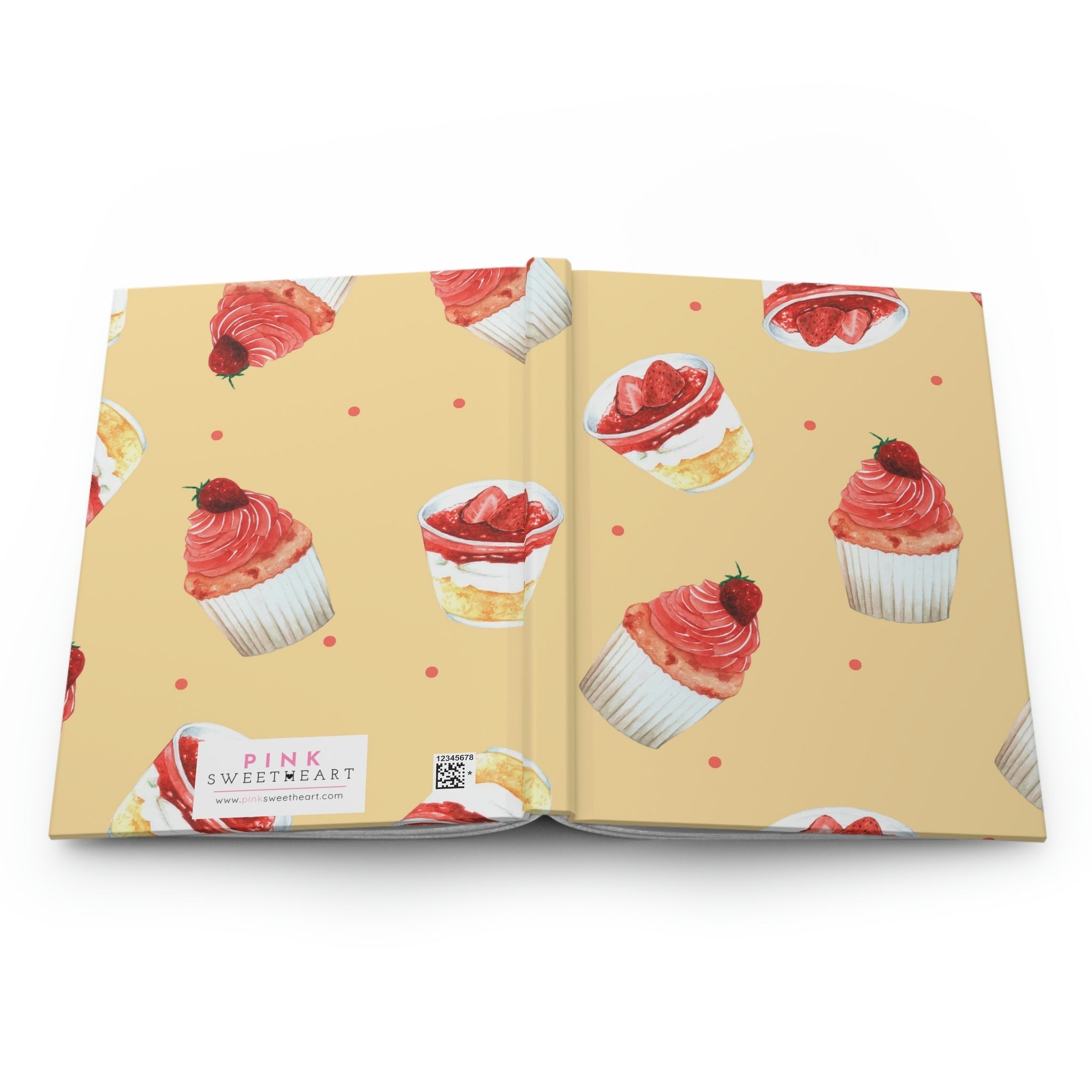 Strawberry Shortcake Hardcover Matte Journal Paper products Pink Sweetheart