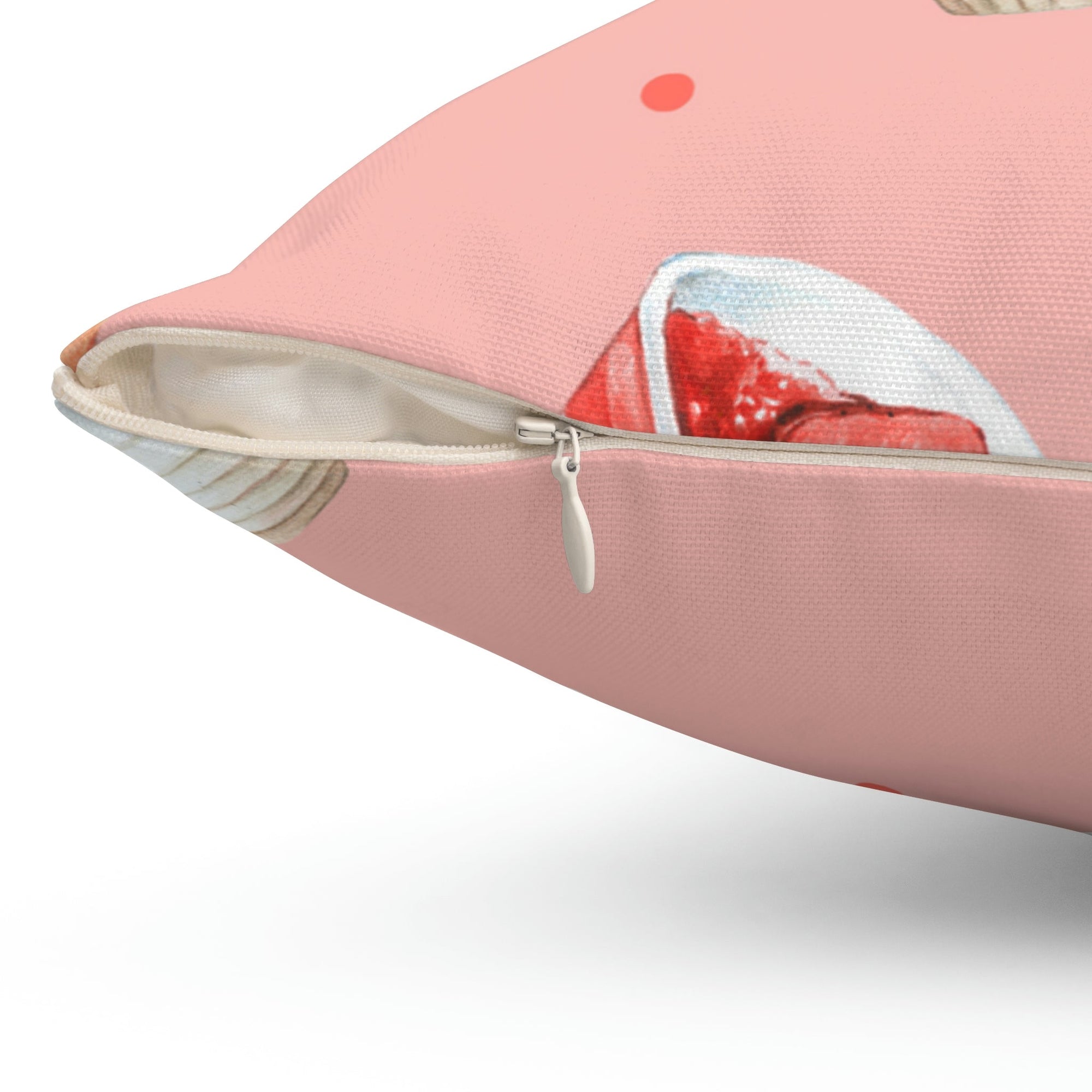 Strawberry Shortcake Square Pillow Home Decor Pink Sweetheart