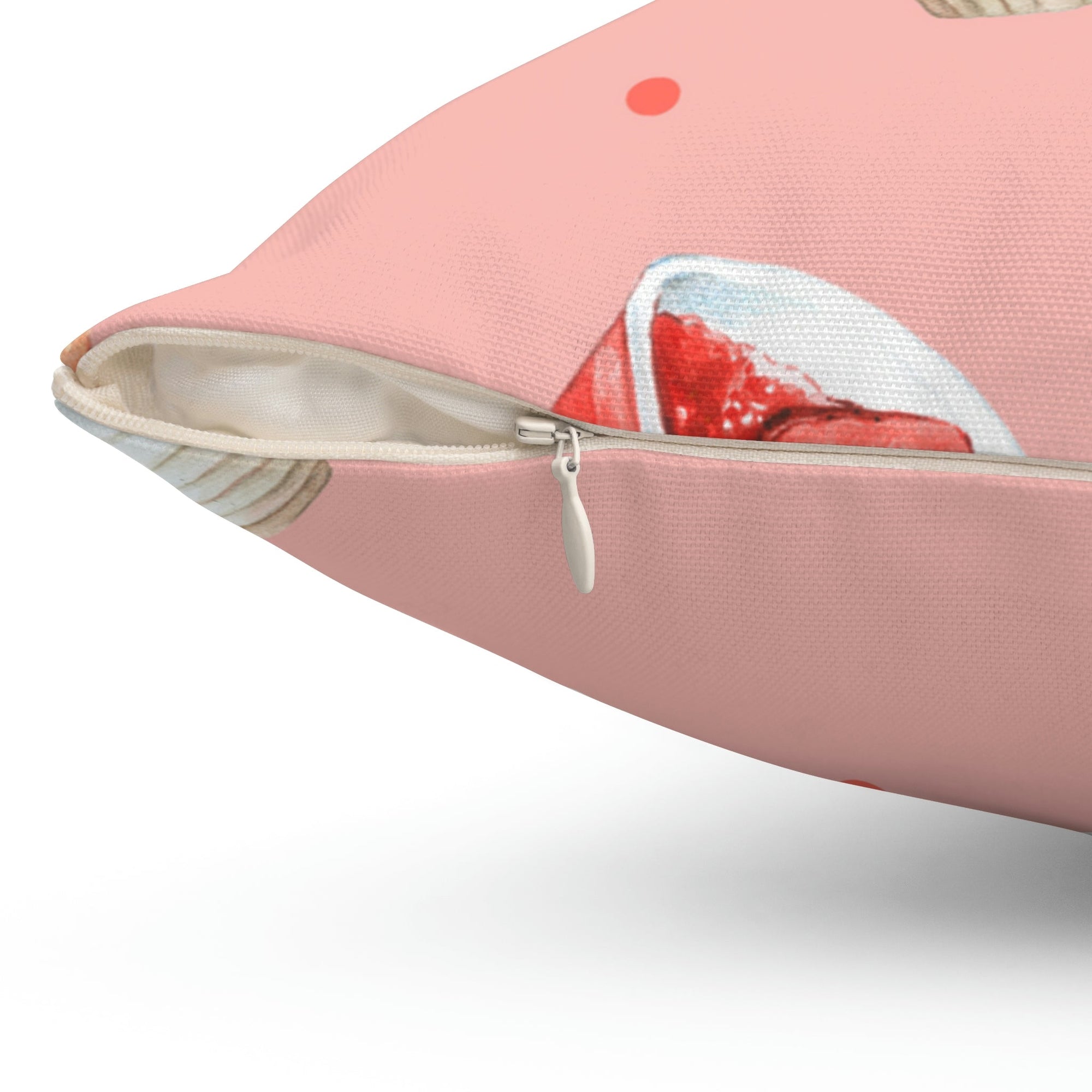 Strawberry Shortcake Square Pillow Home Decor Pink Sweetheart