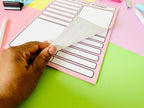 Stuff to Remember Pastel Stationery Notepad Notebooks & Notepads Pink Sweetheart