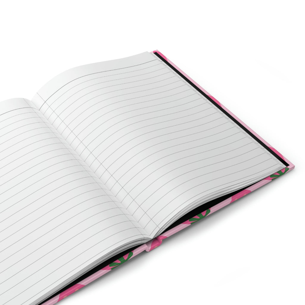 Succulent Strawberries Hardcover Matte Journal Paper products Pink Sweetheart