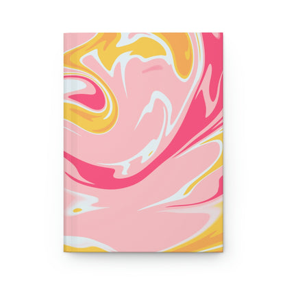 Sweet Candy Swirl Hardcover Matte Journal Paper products Pink Sweetheart