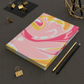 Sweet Candy Swirl Hardcover Matte Journal - Pink Sweetheart