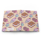 Sweet Kawaii Treats Hardcover Matte Journal Paper products Pink Sweetheart