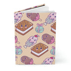 Sweet Kawaii Treats Hardcover Matte Journal Paper products Pink Sweetheart