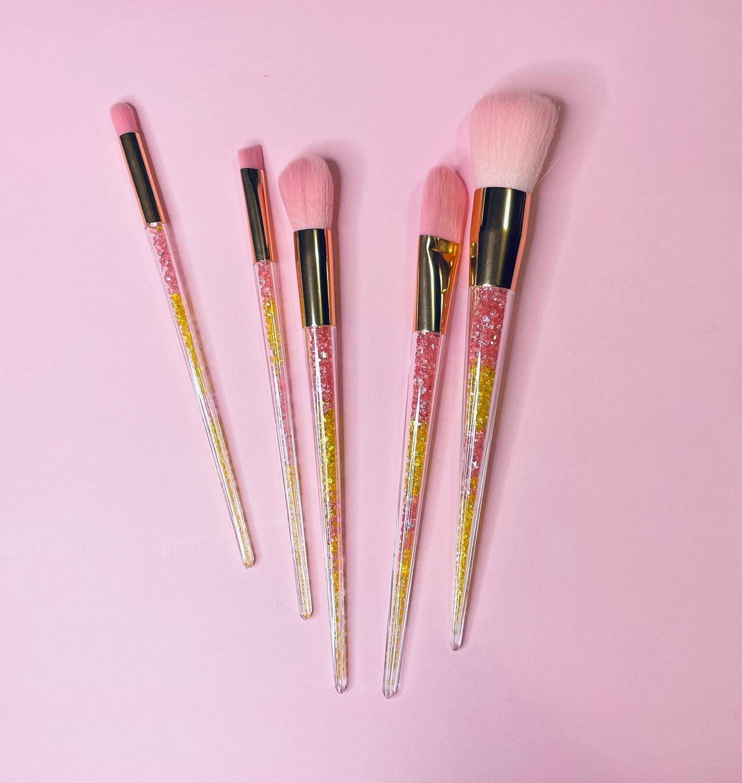 Sweet Sugar Crystals Makeup Brush Set Makeup Brushes Pink Sweetheart