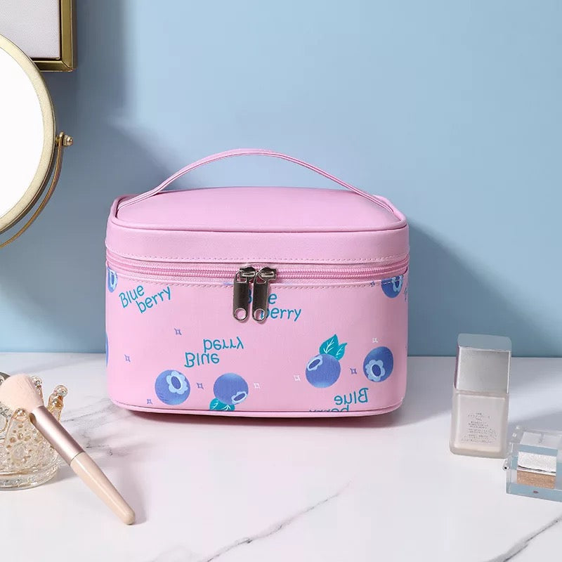 Sweet Summer Fruit Makeup Bag Cosmetic & Toiletry Bags Pink Sweetheart